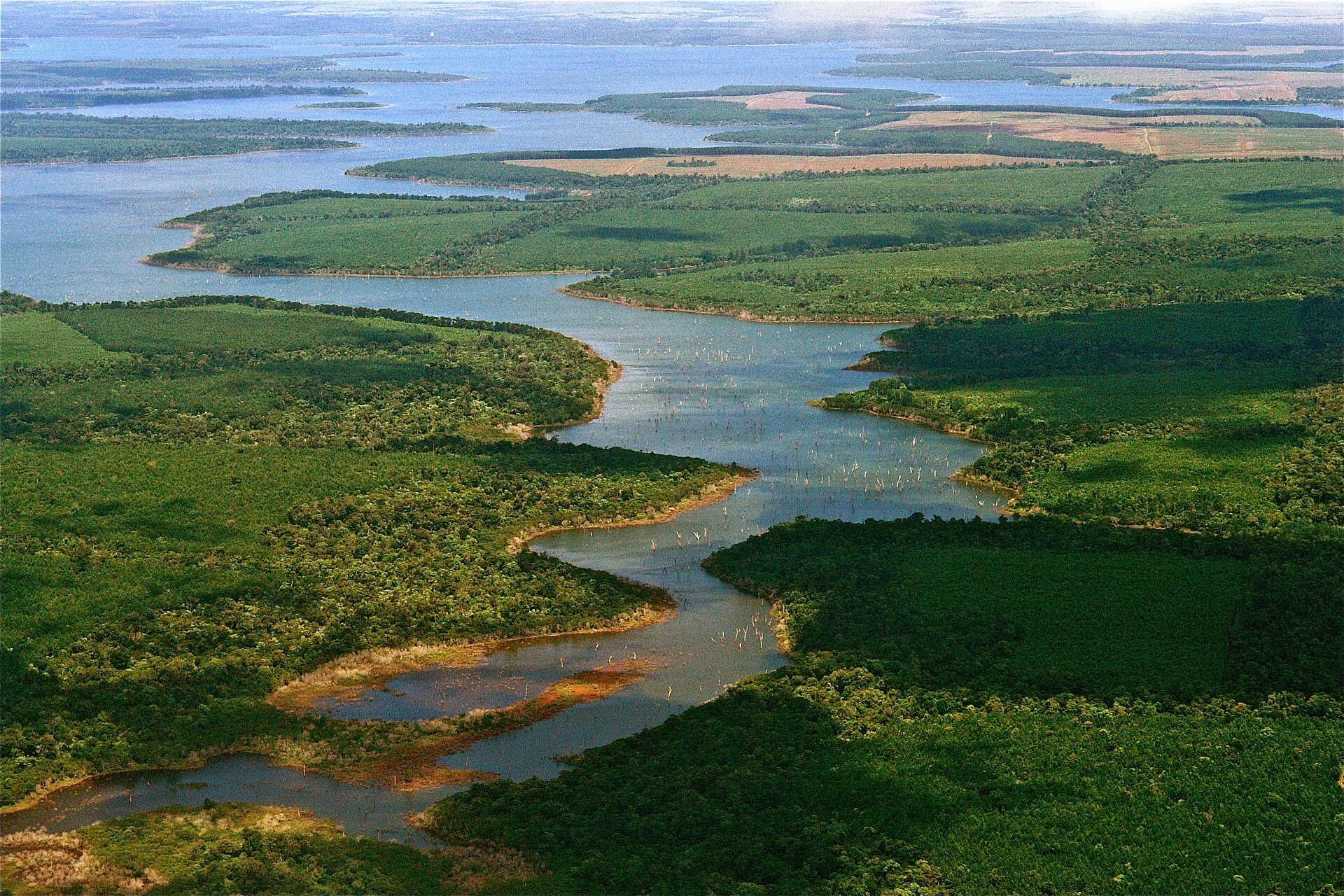 Wetland channels and grasslands in the Esteros del Iberá