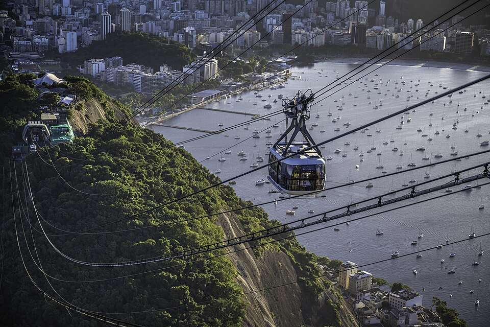 Rio de Janeiro's bays and Sugarloaf seen from above