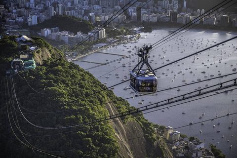 Rio de Janeiro's bays and Sugarloaf seen from above