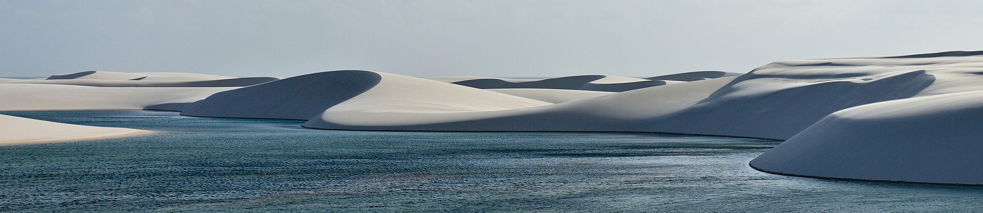 Dunes and seasonal lagoons in Lençóis Maranhenses on the Rota das Emoções