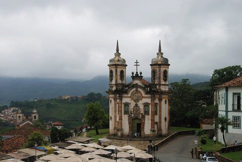 Ouro Preto's baroque skyline