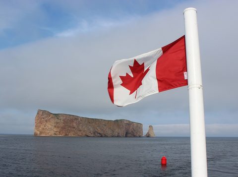 Percé Rock and its pierced arch