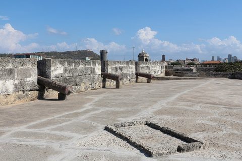 The walled city of Cartagena above the Caribbean