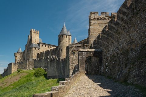 Carcassonne cite walls — Languedoc & the Vermilion Coast
