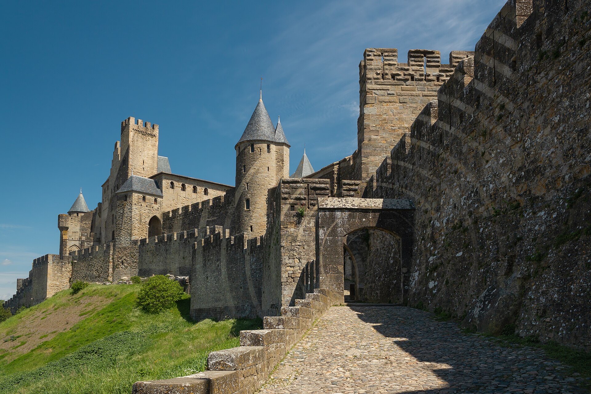 Carcassonne cite walls — Languedoc & the Vermilion Coast