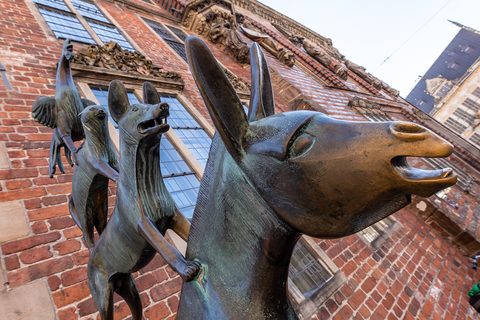 Bremen town musicians statue — The Fairy Tale Road