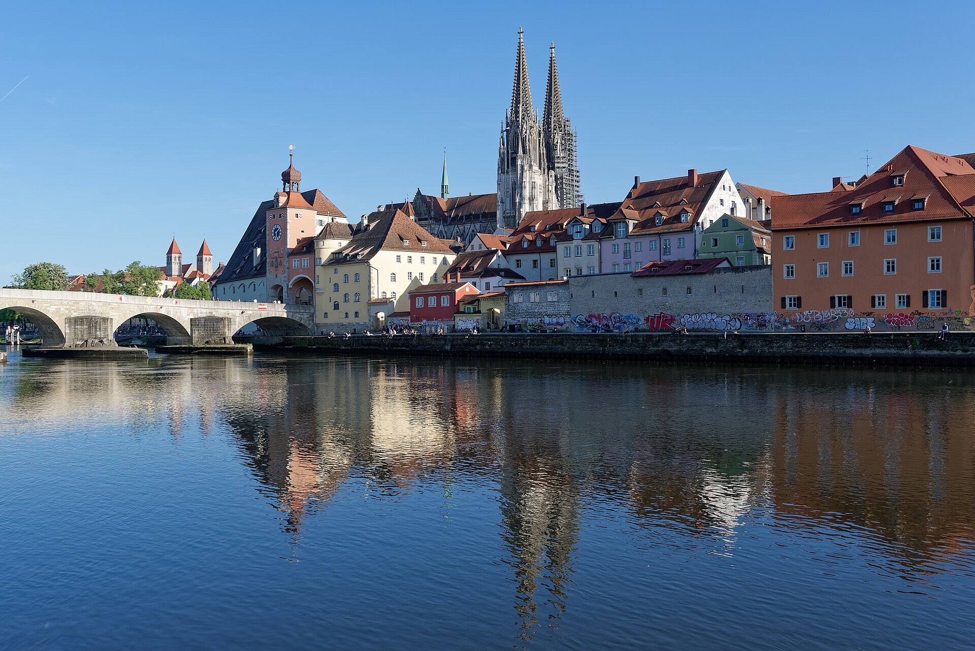 Regensburg stone bridge — Franconia: Nuremberg to Regensburg