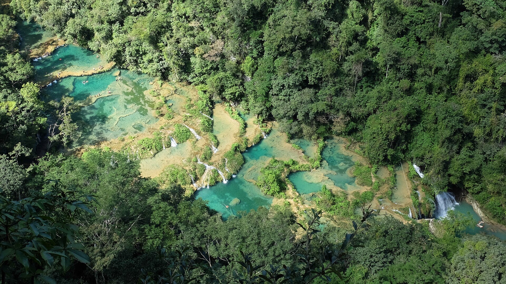 Semuc Champey pools — Semuc Champey to Tikal