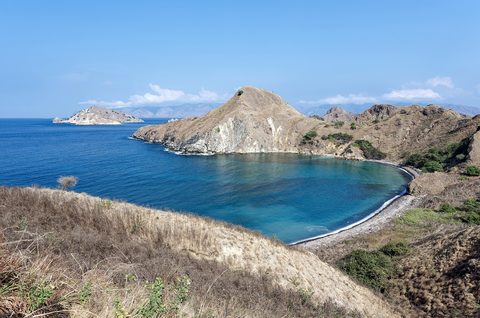 Padar Island's three-bay lookout