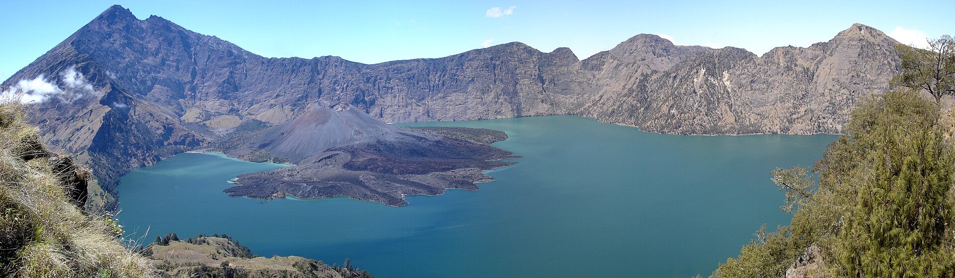 Rinjani crater lake — Lombok & the Gili Islands