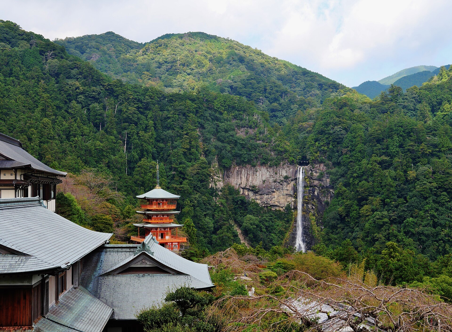 Nachi Falls pagoda — Kansai Deep: Nara, Koyasan & Kumano