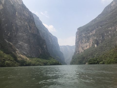 The walls of the Sumidero Canyon
