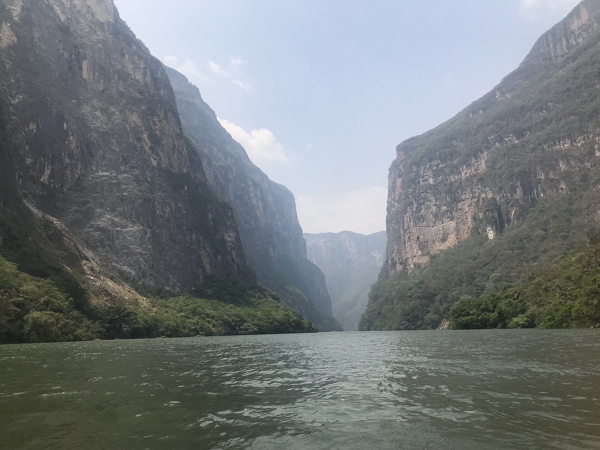The walls of the Sumidero Canyon