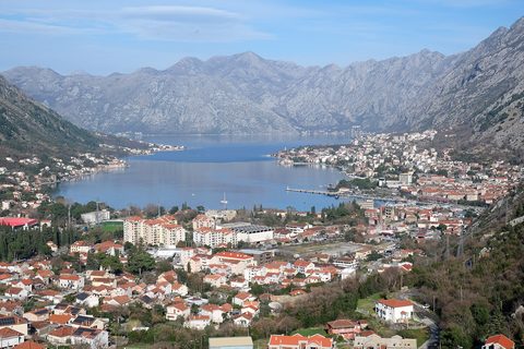 The Bay of Kotor from the fortress path