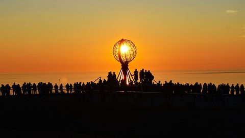 North Cape globe monument — Finnmark: Alta to the North Cape