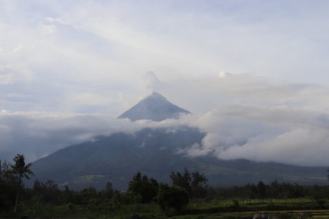 Mayon Volcano above the Cagsawa landscape — Bicol: Mayon Heritage & Donsol Whale Sharks