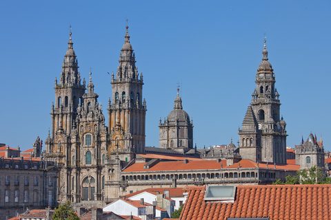 Santiago de Compostela cathedral above the pilgrims' square