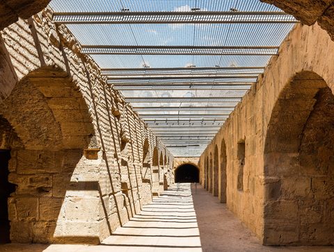 El Jem's amphitheatre above the town